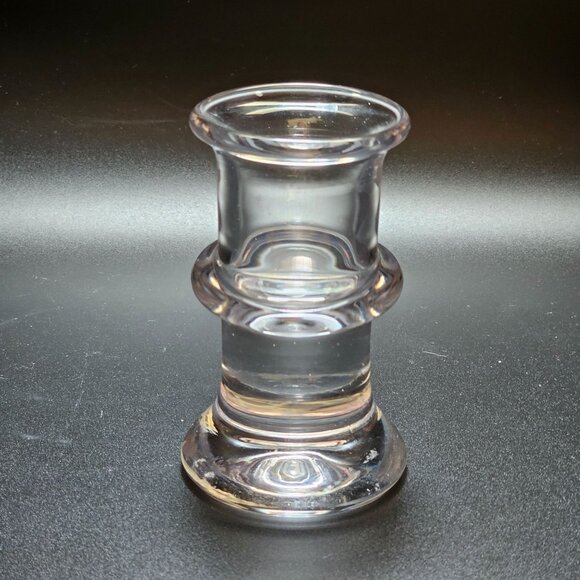 Kosta Boda Glass Bud Vase 4" Sweden Crystal minimalist Art Deco artistic design - Picture 7 of 10